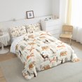 thumbnail image 3 of Feelyou Bear Fox Deer Bedding Comforter Set for Kids, Jungle Wildlife Twin Comforter Sets, Western Pine Tree Reversible Bedding Set, Ultra Soft Bedroom Decor, 2-Piece, 3 of 8
