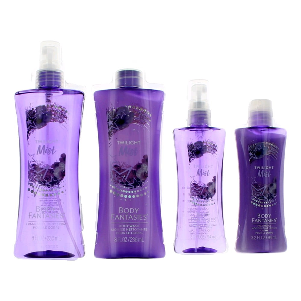 Twilight Mist by Body Fantasies, 4 Piece Set for Women