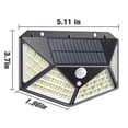 thumbnail image 5 of 2PCS 162 LED Solar Light Outdoor Solar Lamp Powered Sunlight IP65 Waterproof PIR Motion Sensor 3 Smart Modes Street Light, 5 of 10