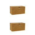 thumbnail image 1 of Bearachild Cesta de almacenamiento con tapa, caja de almacenamiento de artículos diversos de ratán tejido, cesta de mimbre Type1, 1 of 1