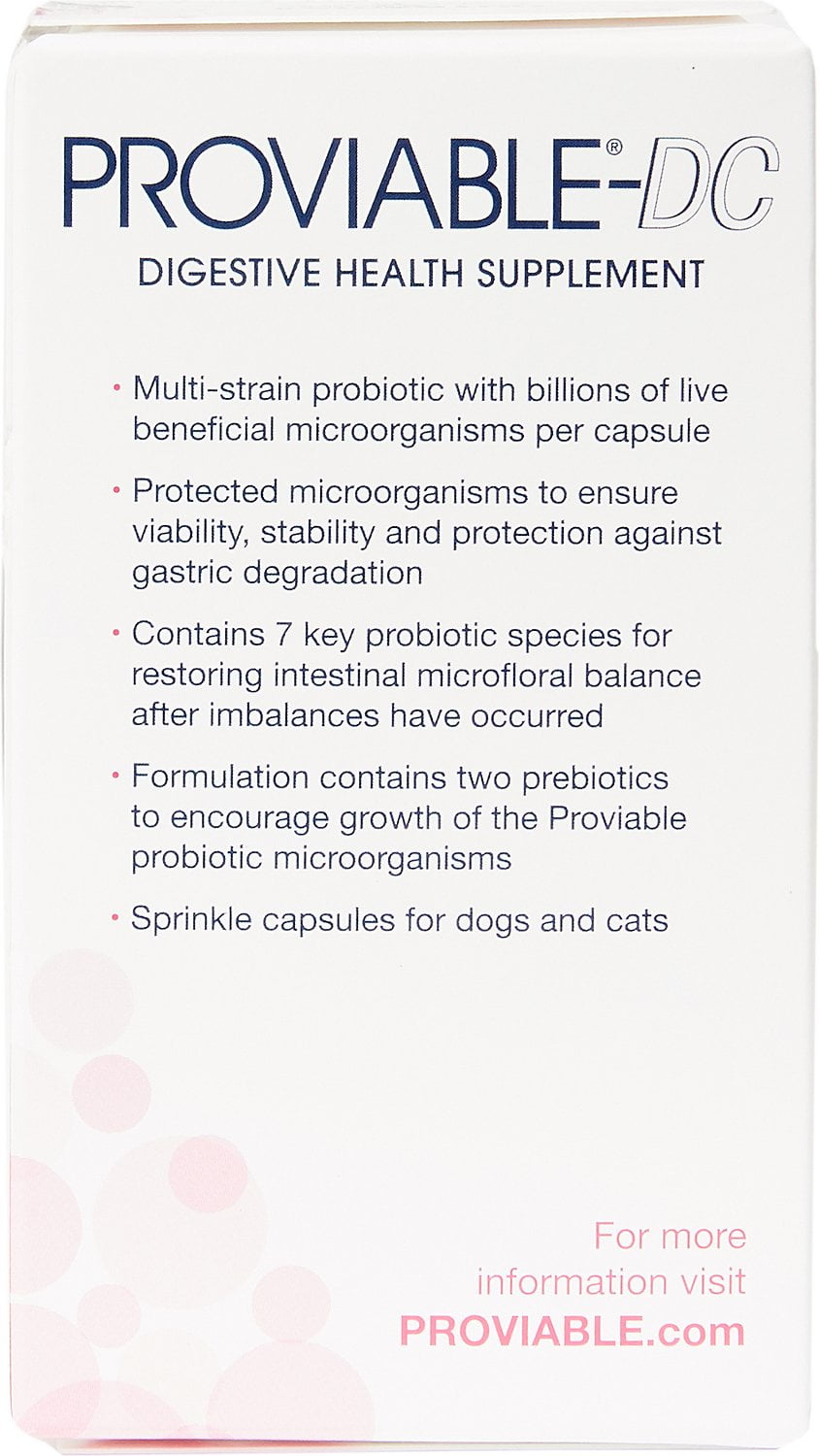 Nutramax Proviable Dc Capsules Dog Cat Supplement