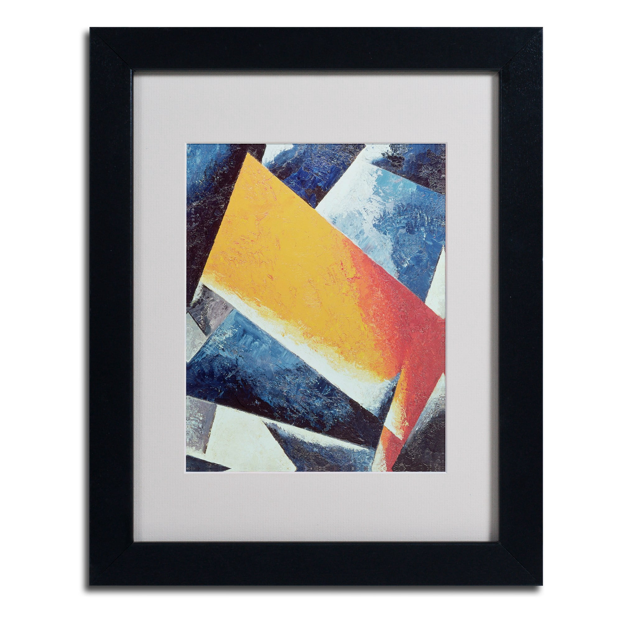 "Architectonic Composition" Matted Framed Art by Lyubov Popova, Wood Frame