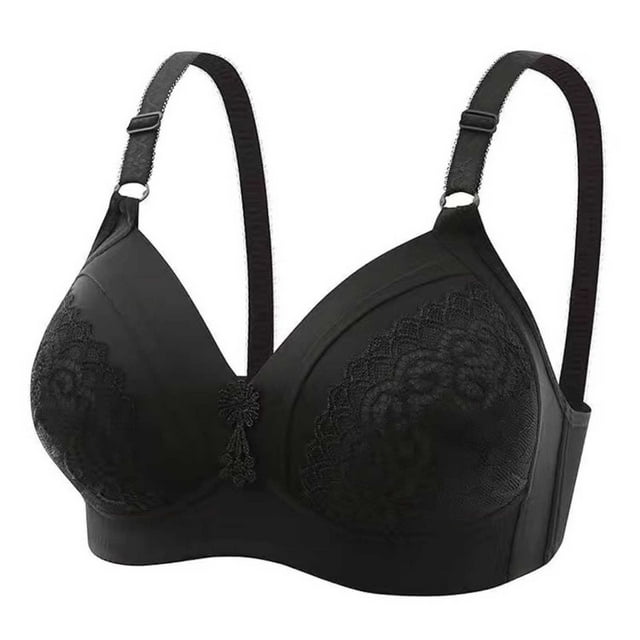 DPTALR Woman Color Comfortable Hollow Out Perspective Bra Underwear No Rims