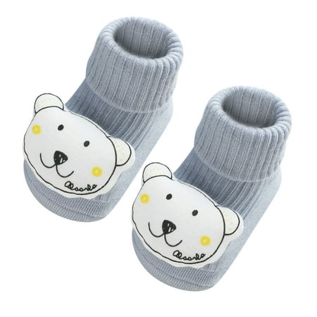 

BELLZELY Compression Socks for Women Clearance Toddler Boys Girls Solid Color Cartoon Socks Keep Warm Kids Soft Dispensing Non-slip Indoor Toddler Socks