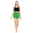 thumbnail image 3 of Baywell Yoga Short Pants Sports Shorts Gym Dance Workout Shorts Dolphin Running Athletic Shorts for Women Green US 10, 3 of 7
