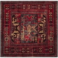 thumbnail image 6 of SAFAVIEH Vintage Hamadan Edin Traditional Area Rug, Red/Multi, 6'7" x 6'7" Round, 6 of 7