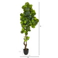 thumbnail image 2 of Nearly Natural 78" Fiddle Leaf Artificial Tree (Real Touch), 2 of 4