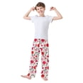 thumbnail image 2 of FORMRS Boys Pajama Pants with Pockets Size 11-12Y Kids Lounge Sleep Bottoms, Pink Floral, 2 of 8