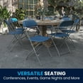 thumbnail image 3 of 10 Pk. HERCULES Series 650 lb. Capacity Premium Blue Plastic Folding Chair, 3 of 9