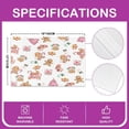 thumbnail image 3 of Cute Gingerbread Christmas Place Mats Set of 4,Gingerbread House Table Mats Merry Christmas Placematscandy Cane Xmas Decorations Place Mat Oil Proof Washable, 3 of 4