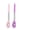 PINK-PURPLE, variant on Pack of 2 Silicone Pasta Fork, Kitchen Heat Resistant Noodle Spoon Server, BPA Free Spaghetti Strainer, Best Cooking Tools (GRAY-BLUE)