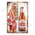 thumbnail image 4 of Letreros de cerveza de Polonia, placa de hojalata vintage de metal para pared, para bar, pub, cocina, sala de estar, restaurante, decoración, 12 x 8 pulgadas, A-1607C, 4 of 5