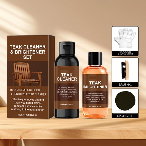 Teak Cleaner Brightener Set 100ml