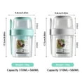 thumbnail image 2 of YOPTOP 2PCS Overnight Oats Container 2-Tier Breakfast On the Go Cups with Lid and Spoon Portable Yogurt Oatmeal Container Jar Leakproof Cereal and Milk To Go Container for Students, 2 of 9