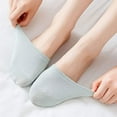 thumbnail image 3 of 5 Pairs Womens Cotton Toe Topper No Show Invisible Half Liner Socks for high heels, 3 of 6