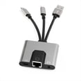 thumbnail image 1 of Type-C to 3.5mm RJ45 Hub USB C to Ethernet LAN Network Adapter Audio PD Fast Charging Docking Station for Phone Laptop, 1 of 6