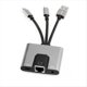 thumbnail image 1 of Concentrador USB-C A RJ45 de 3,5 mm, Adaptador de Red LAN USB-C A Ethernet, Estación de Acoplamiento de Carga Rápida con Audio PD para Teléfono y Portátil., 1 of 5