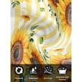 thumbnail image 7 of Yellow Sunflower Cloth Napkins Set of 4 Reusable Dinner Napkins, Spring Floral Striped Farmhouse Cocktail Napkin Washable Table Napkins for Wedding/Holiday Party/Baby Shower 20"x20", 7 of 7
