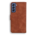 thumbnail image 2 of for Samsung Galaxy S21 FE PU Leather Case, Full Body Protective Flip Wallet Case with Card Slot & Kickstand, Butterfly Design for Women for Girls Suitable for Samsung Galaxy S21 FE 6.4 Inch,Brown, 2 of 6