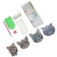 thumbnail image 1 of Key Ring, Adorable  Painting Keychain Exquisite Practical  For Gift For Decorative Pendants Ice Cream,Cat Head, 1 of 8