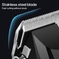 thumbnail image 3 of TFixol Adjustable Blade LCD Display High-Power Hair Clipper for Men, Black & Gold, Includes Lubricant, 4 Combs, Brush, USB Cable, 180 Min Runtime, 110-240V, 5W, 1500mAh Battery, 3 of 6