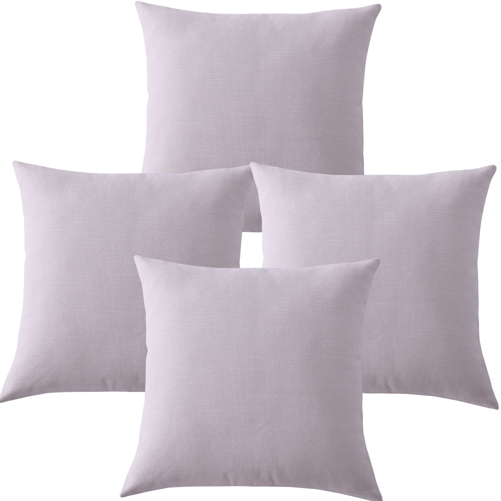 18x18 Inch Orange-4pcs Deconovo Zippered Throw Pillow Covers Cushion Case for Floor Orange and White Melange 18x18 Inch Orange-4pcs Deconovo Zippered Throw Pillow Covers Cushion Case for Floor Orange and White Melange