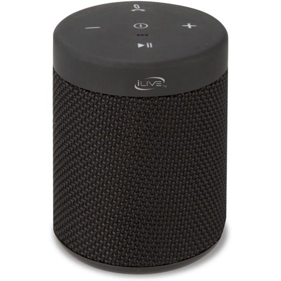 SHIQI-Waterproof Fabric Wireless Speaker, 2.56 x 2.56 x 3.4 Inches, Built-in Rechargeable Battery, Black (ISBW108B)