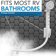 RV Shower Head with Hose ABS Outdoor RV Shower Hose Kit Replacement with ON/OFF Switch for RV, Trailer, Campers, Motorhomes, Fifth Wheels, Boats (White)