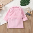 thumbnail image 7 of Esaierr Kids Baby Bathrobe Pajamas for Boys Girls，Toddler Fleece Robes Long Sleeves V-Neck Night-Robe Solid Color Medium Length Sleepwear Loungewear Kids Pjs，Size 1-7 Years, 7 of 7