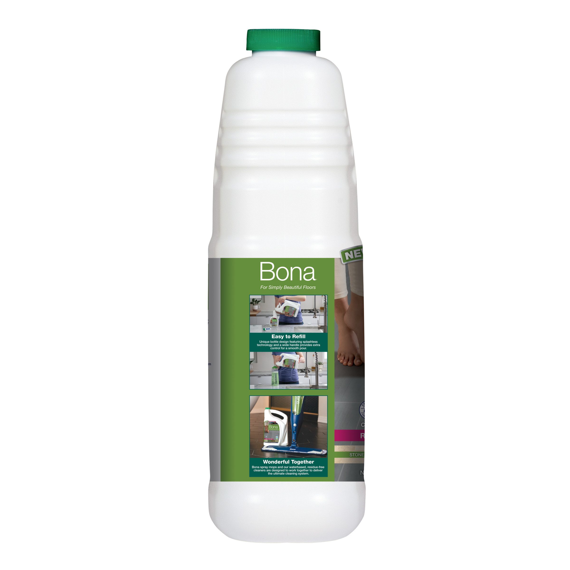 Bona Multi-Surface Floor Cleaner Refill, for Stone Tile Laminate and LVT/LVP, 64 fl oz - image 5 of 17
