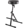 thumbnail image 2 of K&M Konig & Meyer 14061.000.55 Tabouret Pneumatique Performance / Siège Rond Coussiné et Repose-Pieds Réglables / Qualité Professionnelle pour Musiciens / Fabriqué en Allemagne / Similicuir Noir, 2 of 3