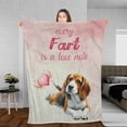 thumbnail image 3 of Every Fart is Love Note Beagle Guilty Face Happy Valentine's Cozy Fleece Blanket Beagles Dog Lover Gifts Idea Warm Soft Throw Blanket - 01016, 3 of 5