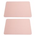 thumbnail image 3 of alfombrillas de ratón de cuero PVC impermeable para escritorio, cojín para oficina, hogar, protector de ratones, 27 x 21 cm, color rosa, 3 of 5