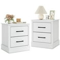 thumbnail image 1 of Gymax Set Of 2 18.5'' Farmhouse Nightstand w/2 Drawers Compact Size End Table Living Room, 1 of 10
