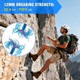 thumbnail image 4 of Arborist Rigging Rope Bull Rope, 1/2 Inch Outdoor 48 Strands Polyester Static Climbing Rope for Rappelling Tree Work Swing Rescue Safety Escape Hiking Camping Mountaineering Caving, 4 of 6