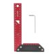 thumbnail image 1 of Regla De Medición En Forma De L Para Carpintería, Herramienta De Marcado De Medición Profesional De Aleación De Aluminio De 7,87 Pulgadas O Medición De Madera/mejora De Muebles/marcado De Pista (rojo, 1 of 8