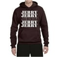 thumbnail image 2 of Wild Bobby Jerry Springer 90's TV Talk Show Host Jerry Jerry Chant Famous People Unisex Hoodie Sweatshirt, Brown, Large, 2 of 6