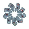 thumbnail image 1 of 9 fundas para cabezas de hierro de golf Strade Fareast Limited PU Gris azul, 1 of 8