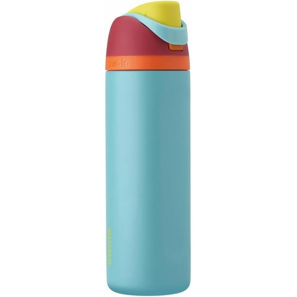 Owala FreeSip: Botella de acero inoxidable aislada con popote, 24 oz (700ml)