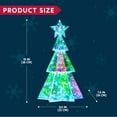 thumbnail image 5 of Joyfy 15 in Iridescent Christmas Tree Light Decorations, 100 LED Cool White Lights for Indoor Holiday Décor, Christmas Eve Night Décor, 5 of 7