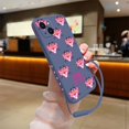 thumbnail image 3 of Cartoon Phone Case For iPhone 16 15 14 13 12 11 Pro Max Mini X XR XSMAX 8 7 6S Plus Soft Silicone With Hand Strap Pinks Panthers tzw, 3 of 7
