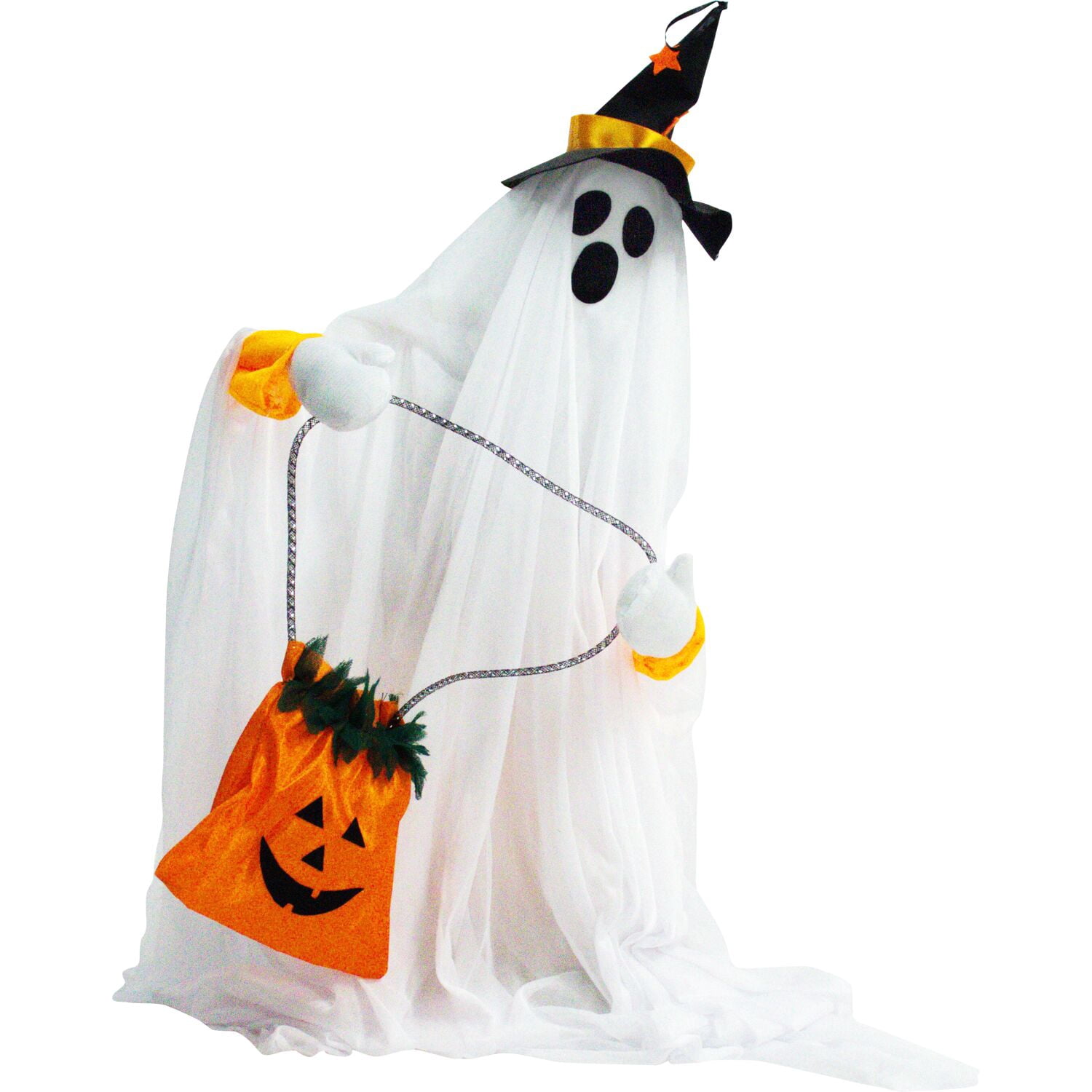 Haunted Hill Farm 35 in Animatronic Ghost Indoor/Covered Outdoor Halloween Decoration, HHGHST-2FLSA