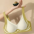 thumbnail image 4 of Womens Push up Seamless Bra, Wireless Support Underwear Sports Bras for Teen Girls Ladies Light Wireless T-Shirt Bra Yellow L, 4 of 6
