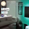 thumbnail image 4 of Energizer Smart WiFi LED Strip Lights, Dimmable Multi-Color & Bright White, 6.5 ft, 4 of 10