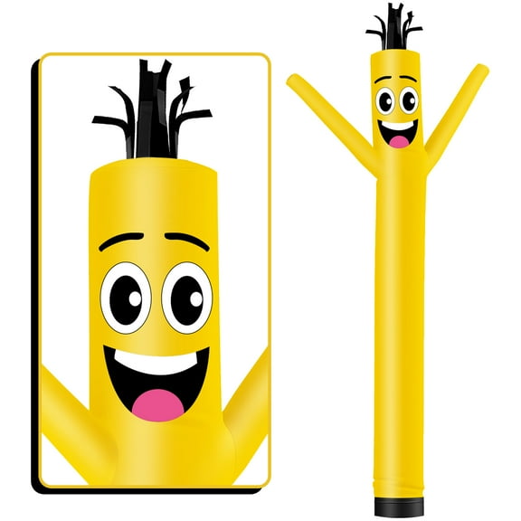 Inflatable Tube Man Wacky Wavy Dancing Guy for Outdoor Decoration Advertising Business Promotion -Gold (Blower Not Included)