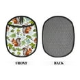 thumbnail image 2 of Naloa Mosaic Forest Squirrel Silicone Pot Holders, Oven Mitts Heat Resistant Hot Pads, Non Slip Pot Holder for Kitchen Baking and Cooking 9.4 x 7.5 Inches, 2 of 7
