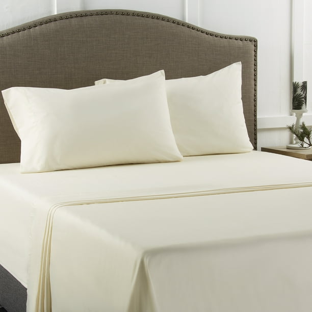 Mainstays 200 Thread Count 1 Queen, Bed Sheet Flat Sizes