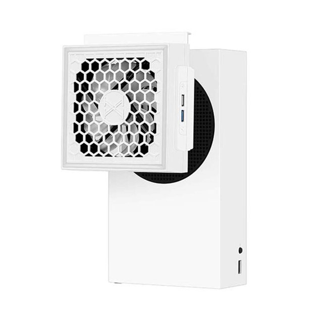 Ventilador de consola LED, accesorios de refrigeración para juegos, ventilador de consola de 5V 2.4A para Xbox Series S Tmvgtek Para estrenar