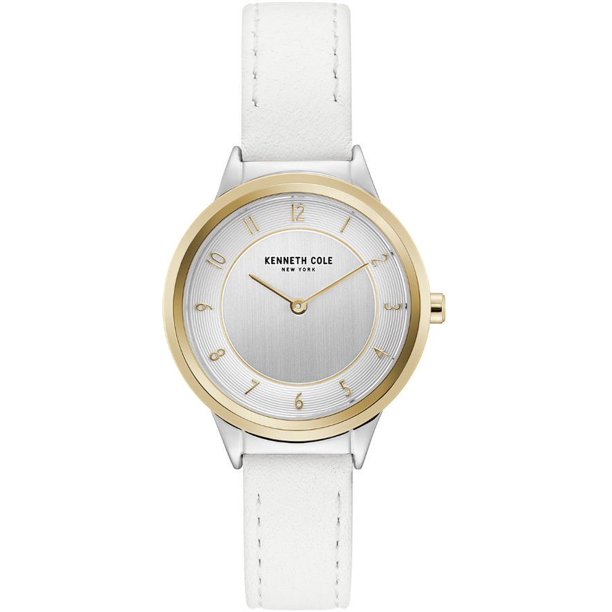 Cole Women's Cole Classic White Leather Band Watch KC50795004