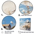 thumbnail image 3 of Designart "Charming Seaside Escape I" Beach Floater Framed Canvas Wall Art, 3 of 5